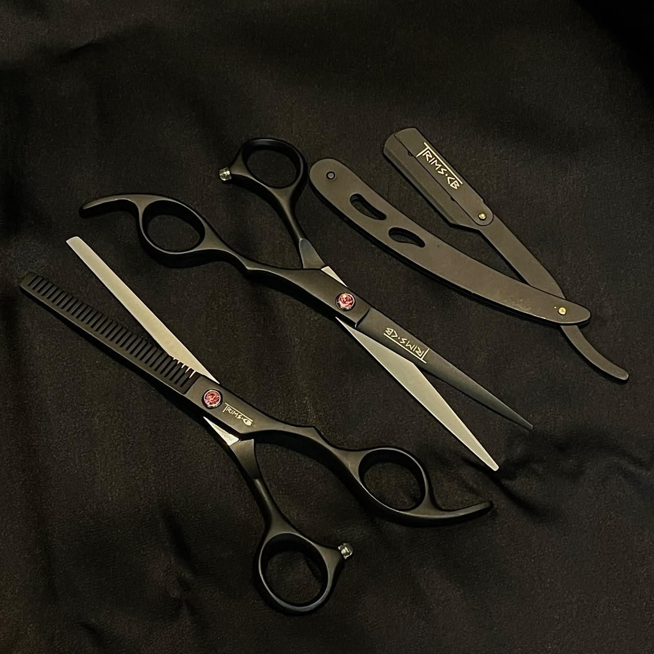 TRIMS•CB Onyx Professional Barber Tool Kit